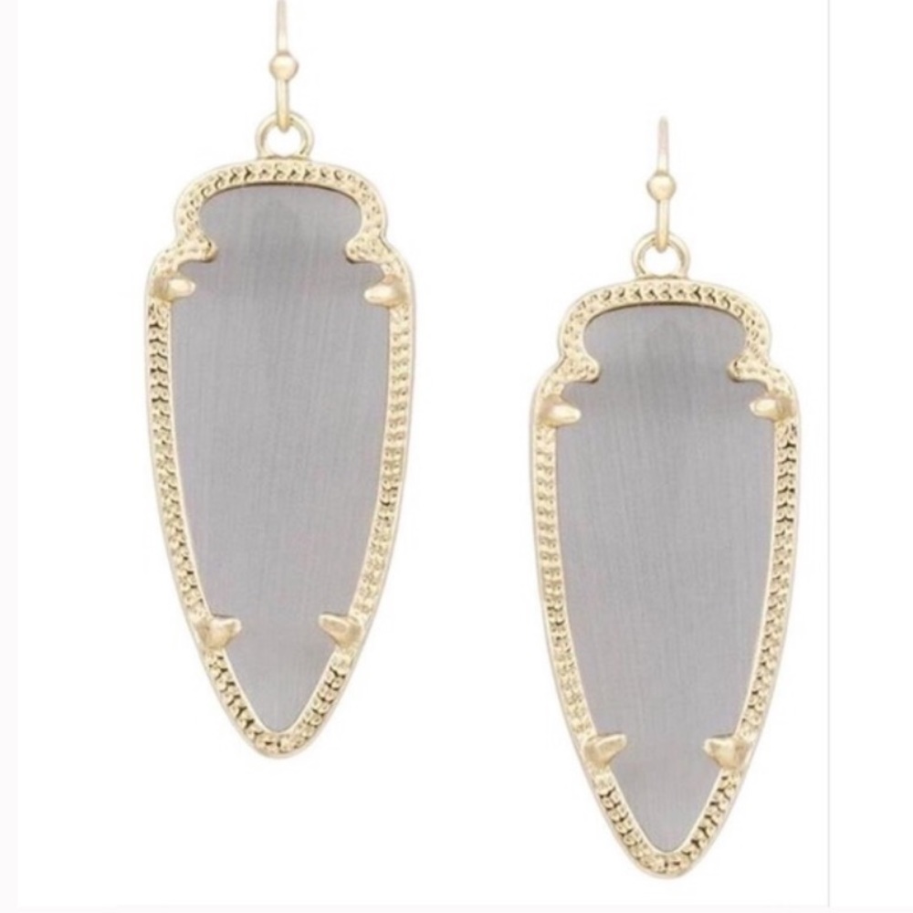 Kendra Scott Skylar Slate Grey Earrings